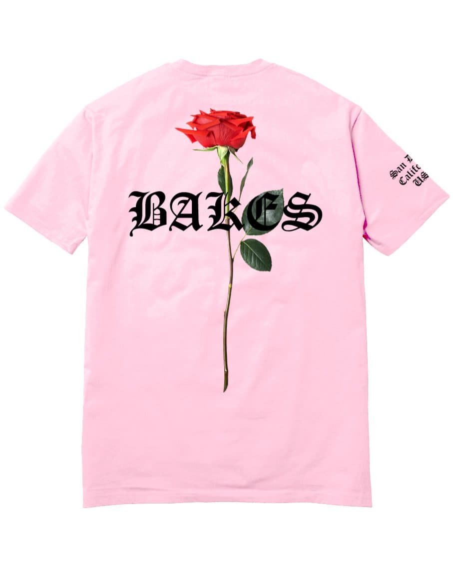Divine Timing Pink Tee, back print, on white