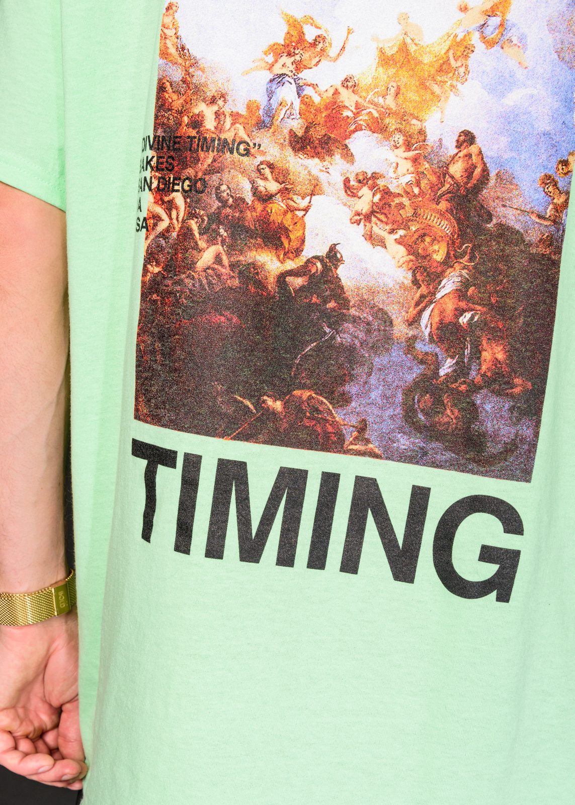 Divine Timing Mint Green Tee, view 5