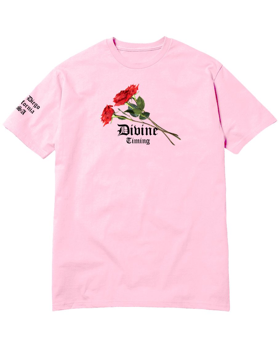 Divine Timing Pink Tee, view 3