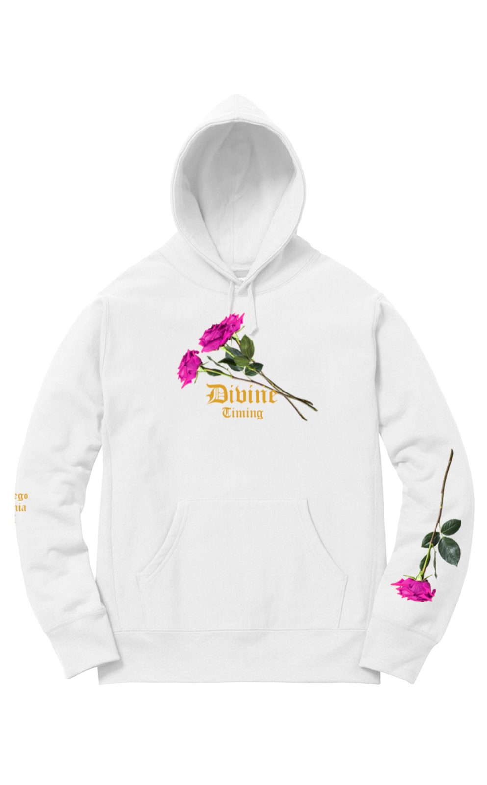 Divine Timing White Hoodie, view 3