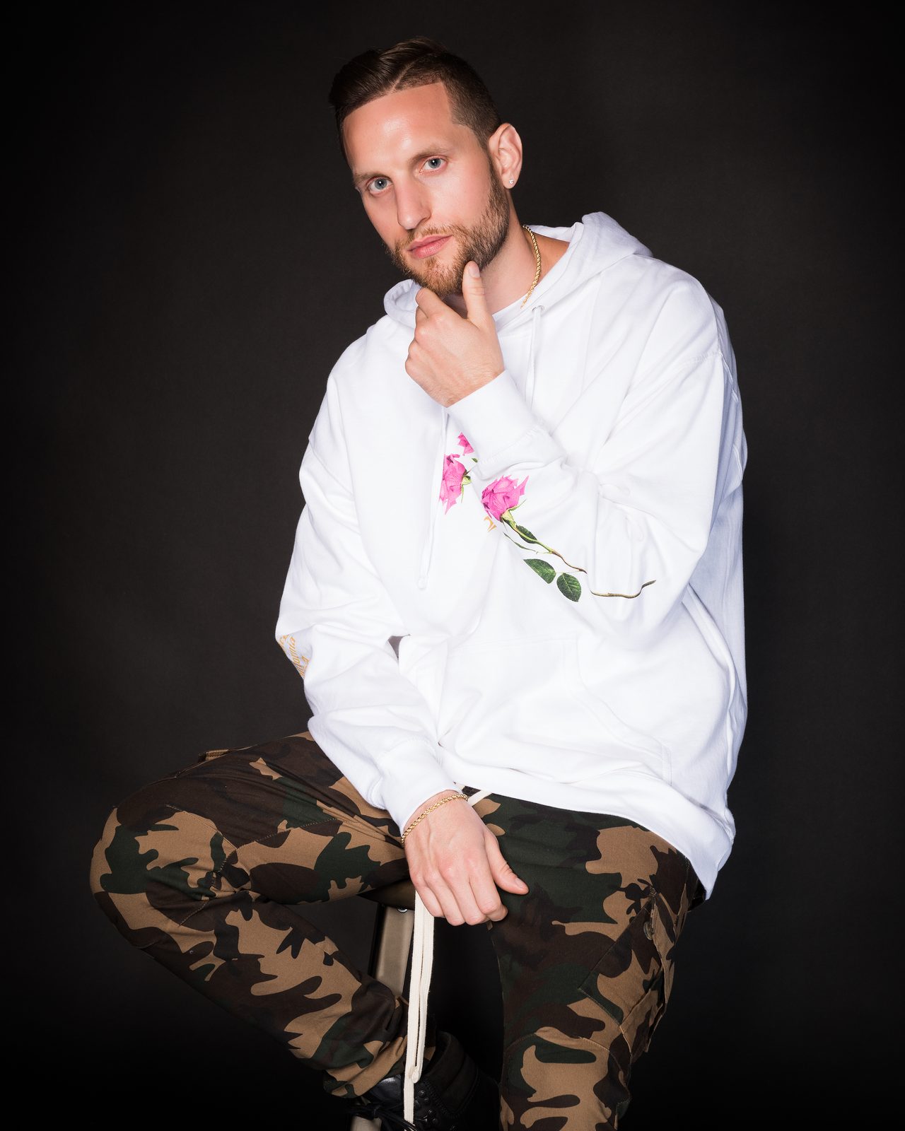 Divine Timing White Hoodie, view 7